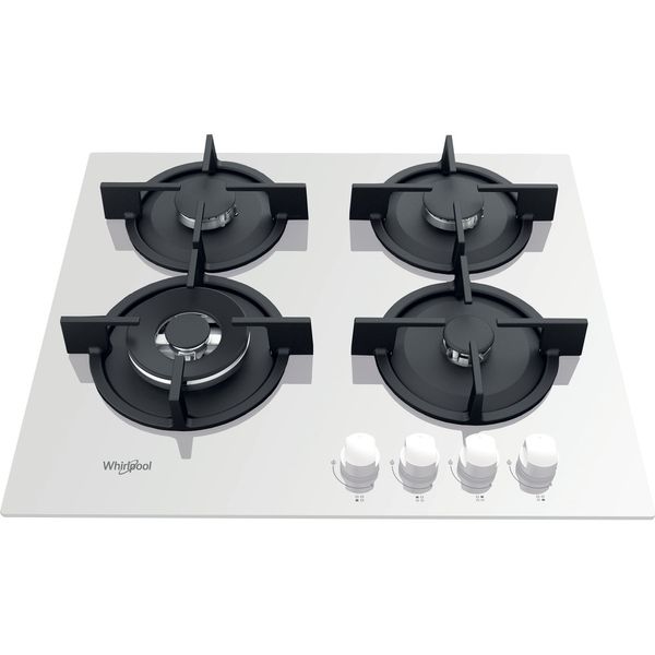 Whirlpool-Płyta-grzewcza-AKT-625-WH-Biel-Gazowy-Frontal-top-down
