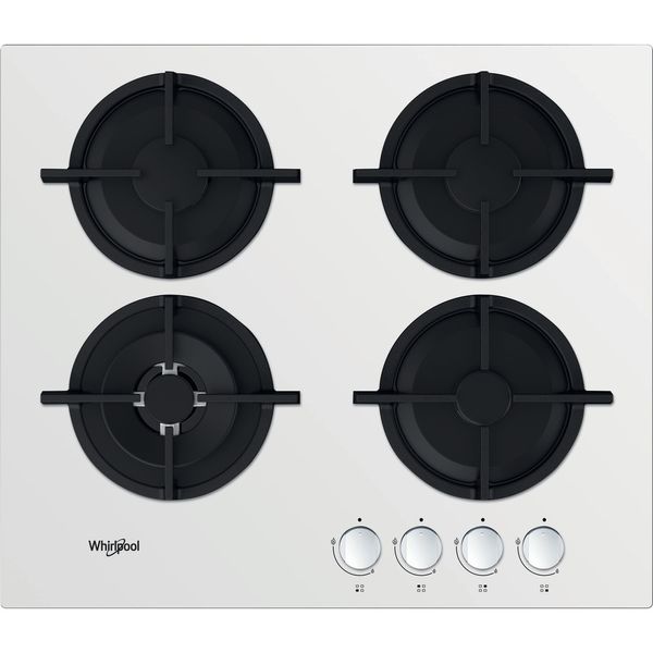Whirlpool-Płyta-grzewcza-AKT-625-WH-Biel-Gazowy-Frontal