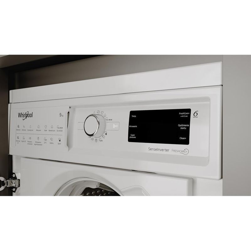 Whirlpool Pralka Do zabudowy BI WMWG 91484 PL Biel Ładowany od frontu C Lifestyle control panel