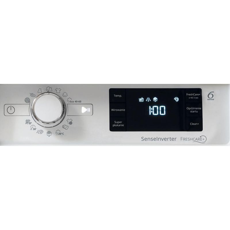 Whirlpool Pralka Do zabudowy BI WMWG 91484 PL Biel Ładowany od frontu C Control panel