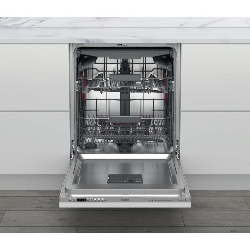 Whirlpool Zmywarka Do zabudowy WI 7020 PF Zintegrowane E Frontal open