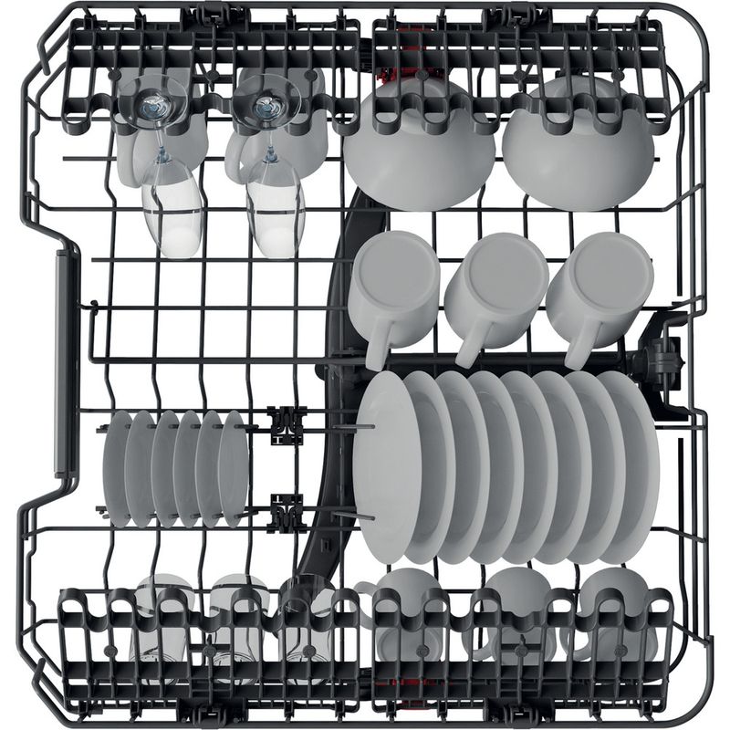 Whirlpool Zmywarka Do zabudowy WIO 3O41 PL Zintegrowane C Rack