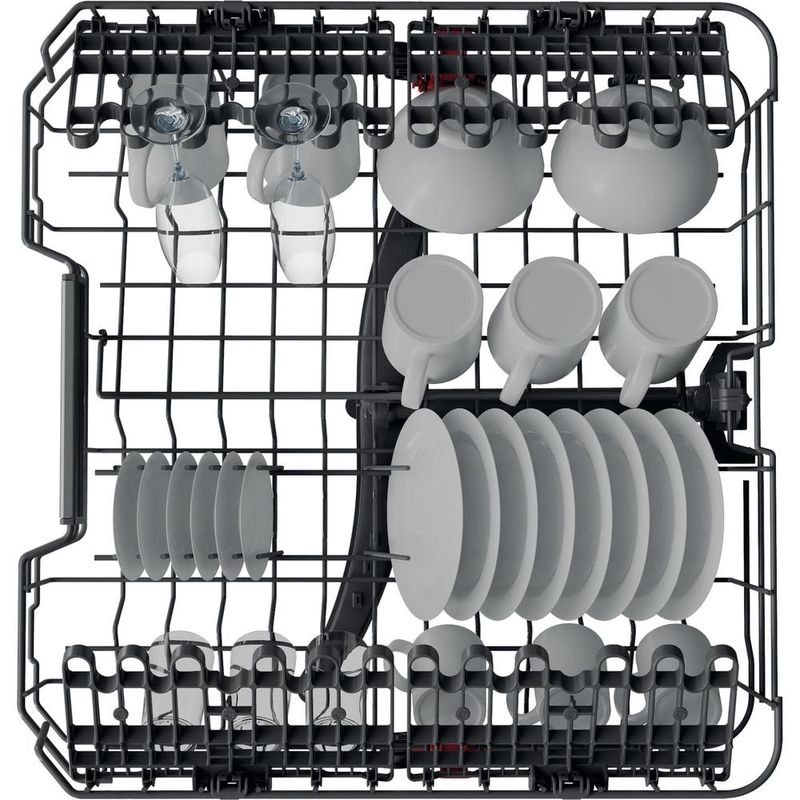 Whirlpool Zmywarka Do zabudowy WIP 4T133 PE S Zintegrowane D Rack