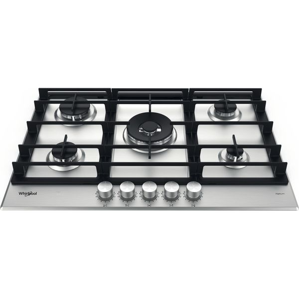 Whirlpool-Płyta-grzewcza-GMWL-728-IXL-Inox-Ixelium-Gazowy-Frontal-top-down