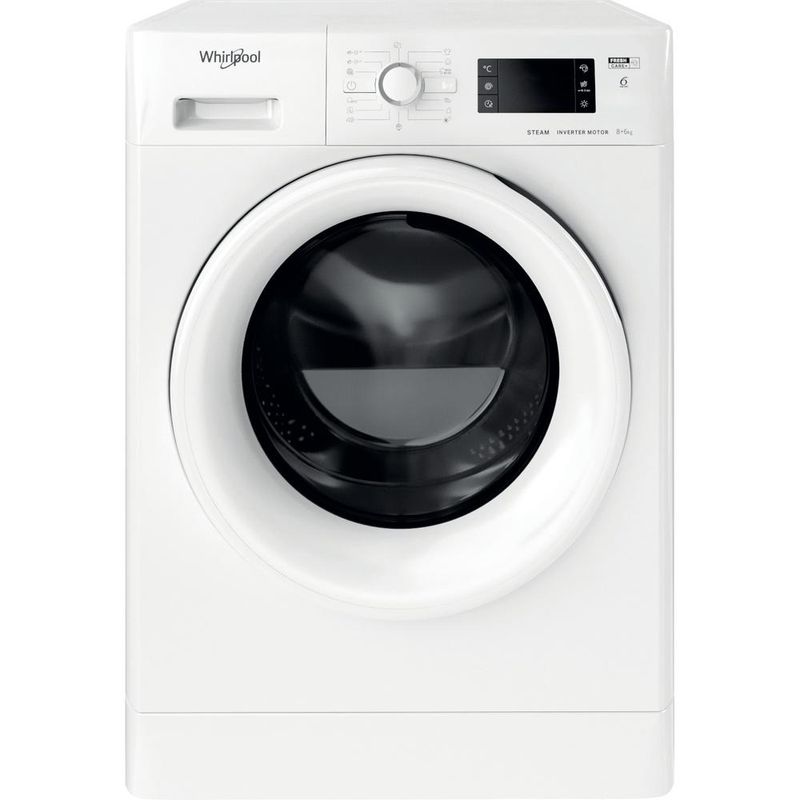 Whirlpool Pralkosuszarka Wolnostojące FWDG 861483E WV EU N Biel Ładowany od frontu Frontal