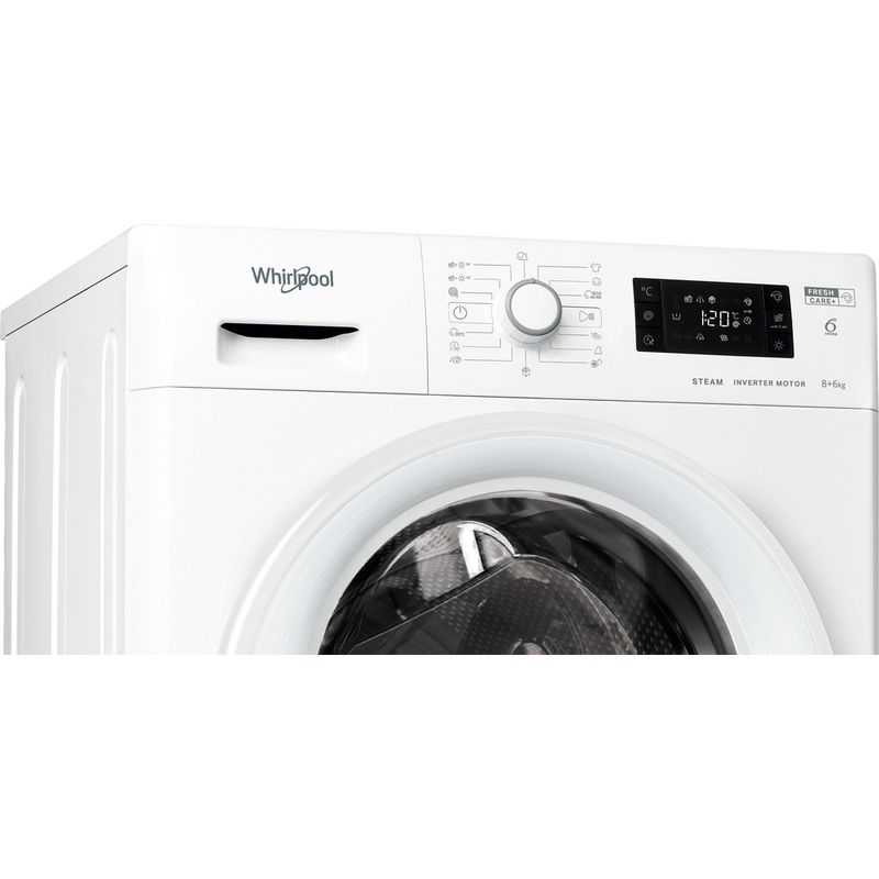 Whirlpool-Pralkosuszarka-Wolnostojące-FWDG-861483E-WV-EU-N-Biel-Ładowany-od-frontu-Control-panel