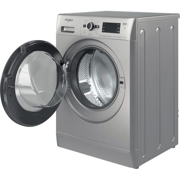 Whirlpool-Pralkosuszarka-Wolnostojące-FWDG-961483-SBSV-PL-N-Srebrny-Ładowany-od-frontu-Perspective-open