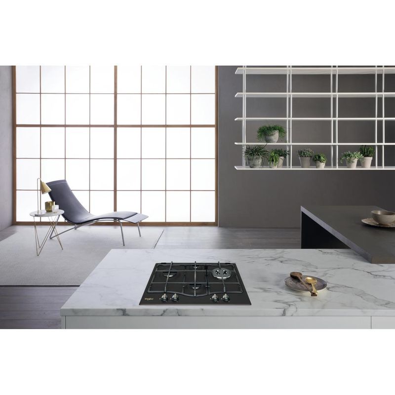 Whirlpool Płyta grzewcza GMT 6422 AN Antracyt Gazowy Lifestyle frontal top down