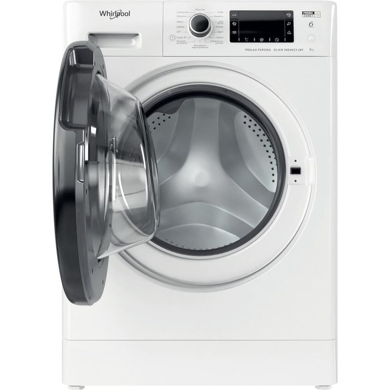 Whirlpool-Pralka-Wolnostojące-FWSD-81283-BV-PL-N-Biel-Ładowany-od-frontu-D-Frontal-open