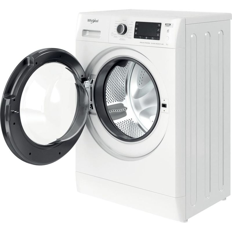 Whirlpool Pralka Wolnostojące FWSD 81283 BV PL N Biel Ładowany od frontu D Perspective open