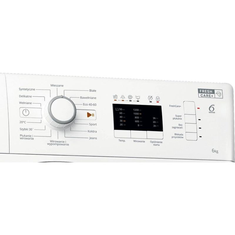 Whirlpool-Pralka-Wolnostojące-MFWSL-61251-W-PL-N-Biel-Ładowany-od-frontu-F-Control-panel