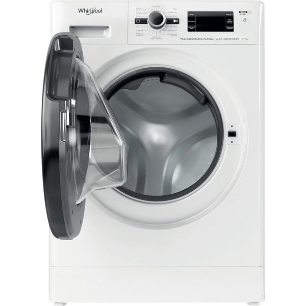 Whirlpool-Pralkosuszarka-Wolnostojące-FWDG-861483-WBV-PL-N-Biel-Ładowany-od-frontu-Frontal-open