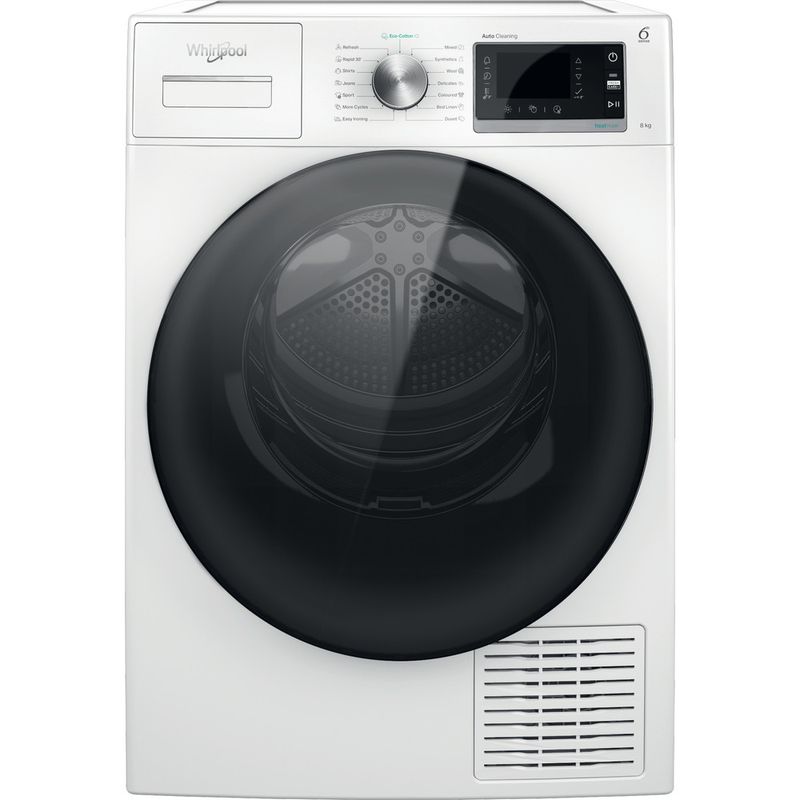 Whirlpool Suszarka W6 D84WB EE Biel Frontal