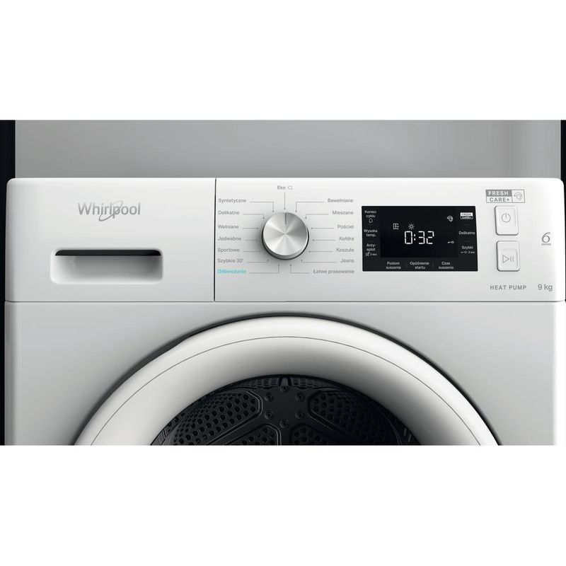 Whirlpool Suszarka FFT M22 9X2 PL Biel Lifestyle control panel