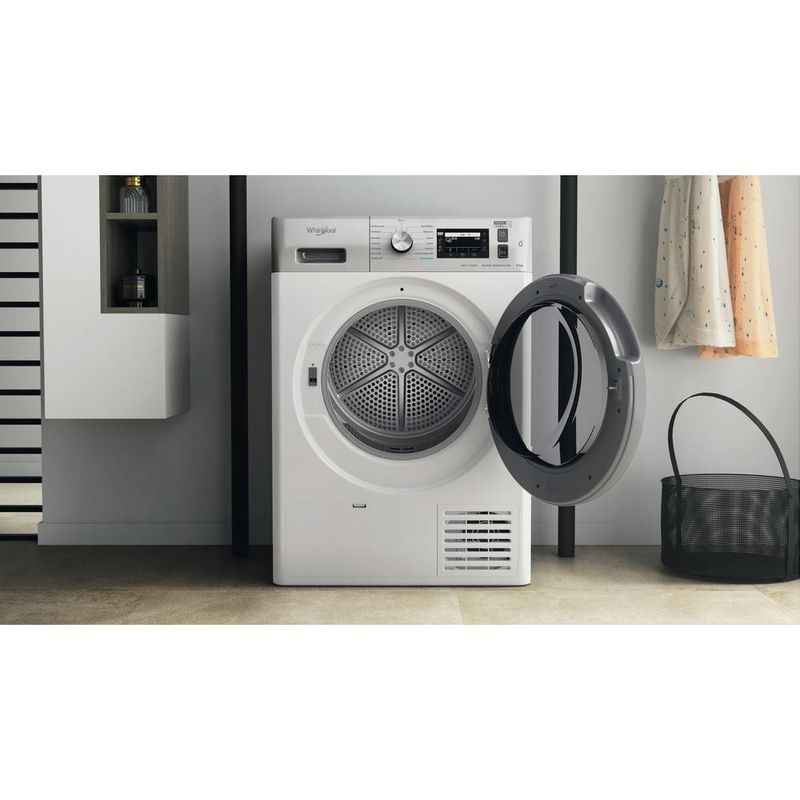 Whirlpool Suszarka FFT D 9X3WSBS PL Biel Lifestyle frontal open