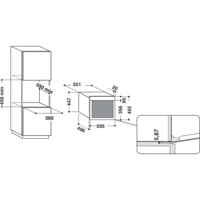 Whirlpool-Piekarnik-Do-zabudowy-AMW-583-IX-A-Technical-drawing