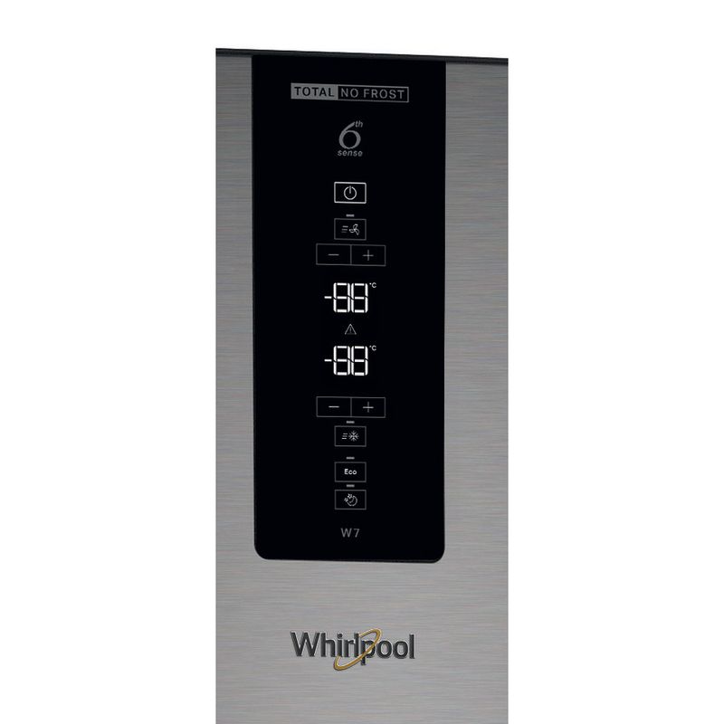 Whirlpool-Lodowka-z-zamrażarką-Wolnostojące-W7-832T-MX-H-Lustro-inox-Dwudrzwiow-y-a-Control-panel