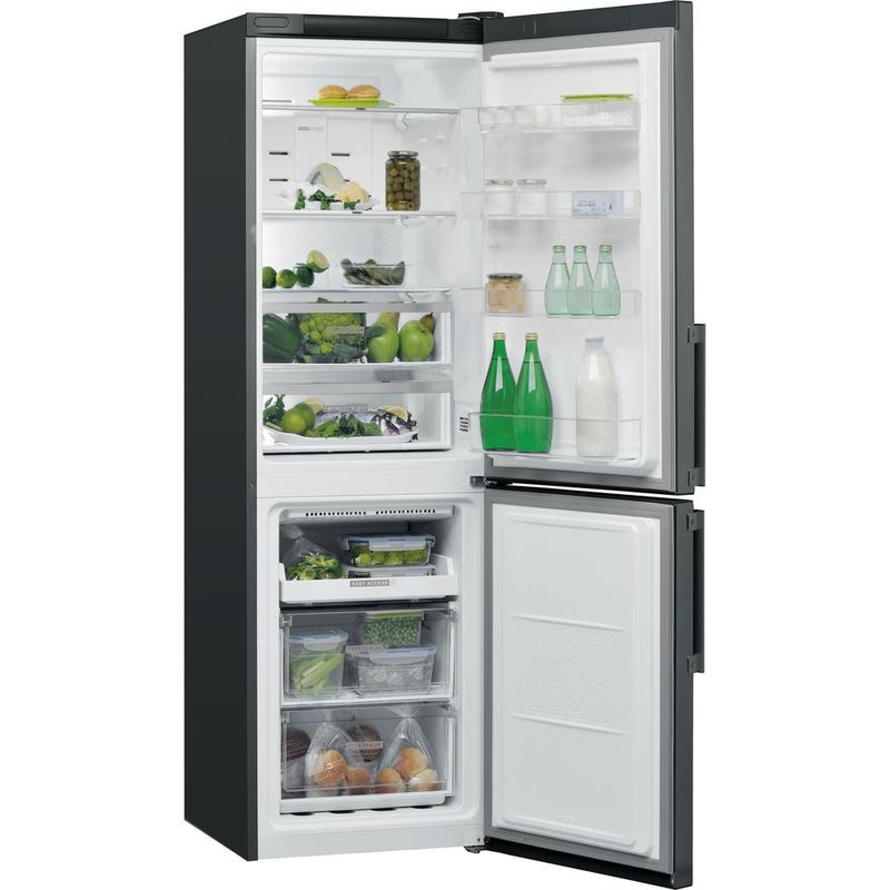 Whirlpool-Lodowka-z-zamrażarką-Wolnostojące-W7-831T-KS-H-Czarny-inox-Dwudrzwiow-y-a-Perspective-open