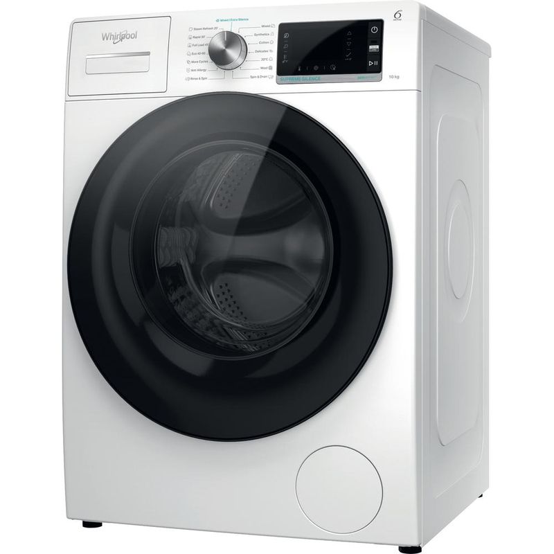 Whirlpool Pralka Wolnostojące W6 W045WB EE Biel Ładowany od frontu B Perspective
