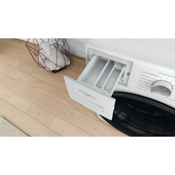Whirlpool Pralka Wolnostojące W6 W045WB EE Biel Ładowany od frontu B Drawer