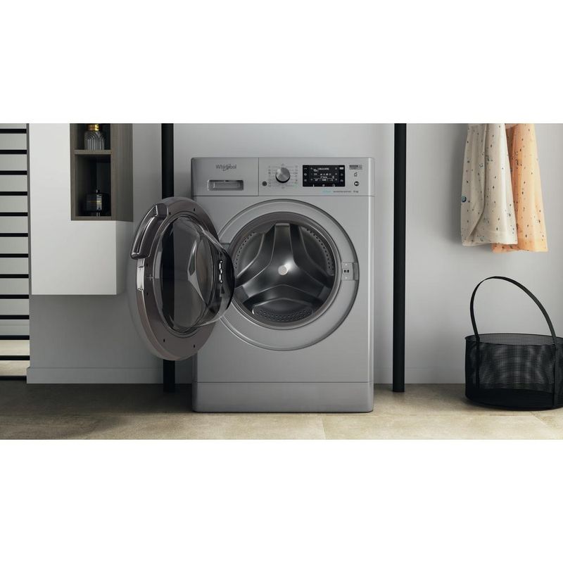 Whirlpool Pralka Wolnostojące FFD 9458 SBSV EU Srebrny Ładowany od frontu B Lifestyle frontal open