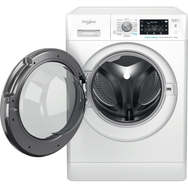 Whirlpool-Pralka-Wolnostojące-FFD-9458-BCV-PL-Biel-Ładowany-od-frontu-B-Frontal-open