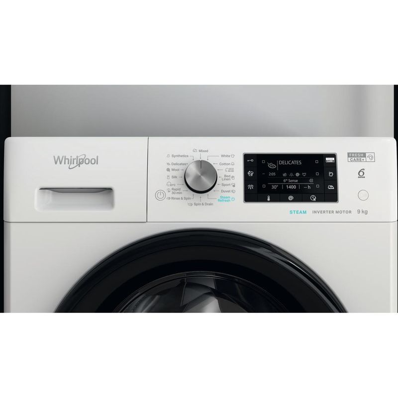 Whirlpool Pralka Wolnostojące FFD 9458 BV EE Biel Ładowany od frontu B Lifestyle control panel