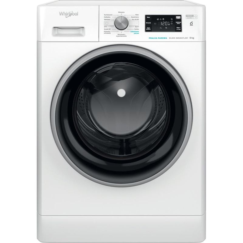 Whirlpool Pralka Wolnostojące FFB 8258 BSV PL Biel Ładowany od frontu B Frontal