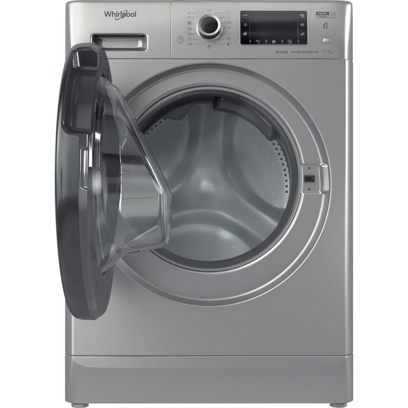 Whirlpool-Pralkosuszarka-Wolnostojące-FWDD-1171582-SBV-EU-N-Srebrny-Ładowany-od-frontu-Frontal-open