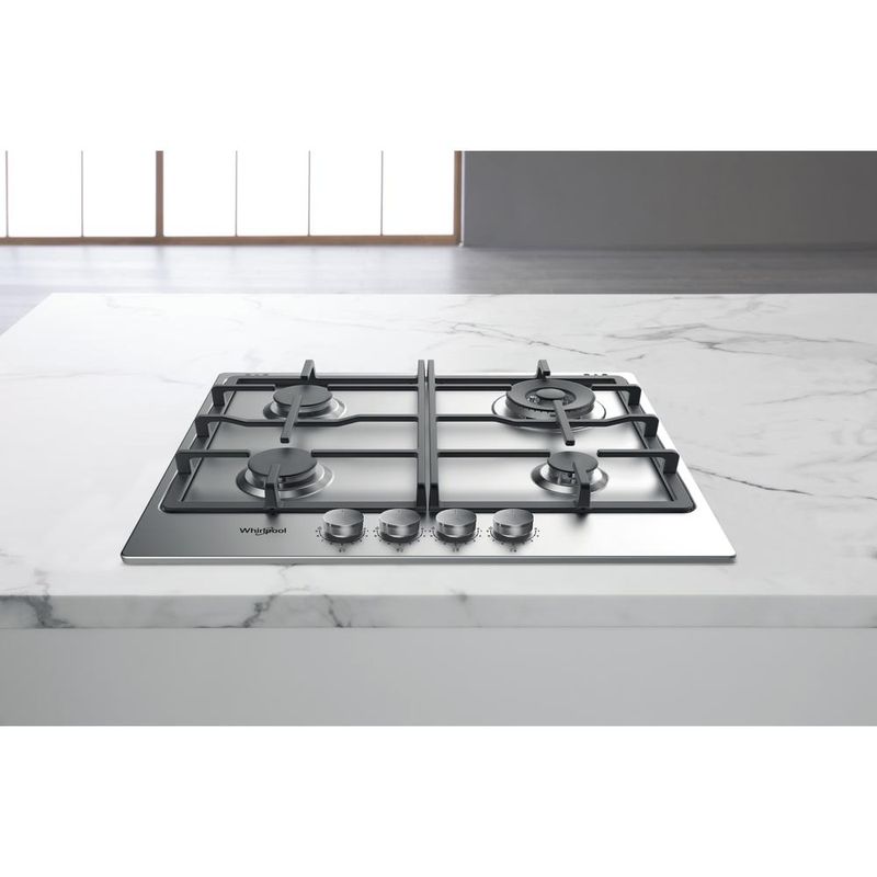 Whirlpool-Płyta-grzewcza-TKRL-661-IX-EU-Inox-Gazowy-Lifestyle-frontal-top-down
