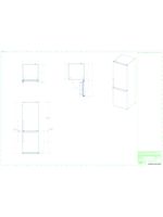 Whirlpool Lodówka z zamrażarką Wolnostojące W9 931D KS H Czarny/inox Dwudrzwiow(y)a Technical drawing