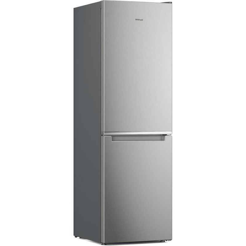 Whirlpool Lodówka z zamrażarką Wolnostojące W7X 83A OX 1 Optic Inox Dwudrzwiow(y)a Perspective