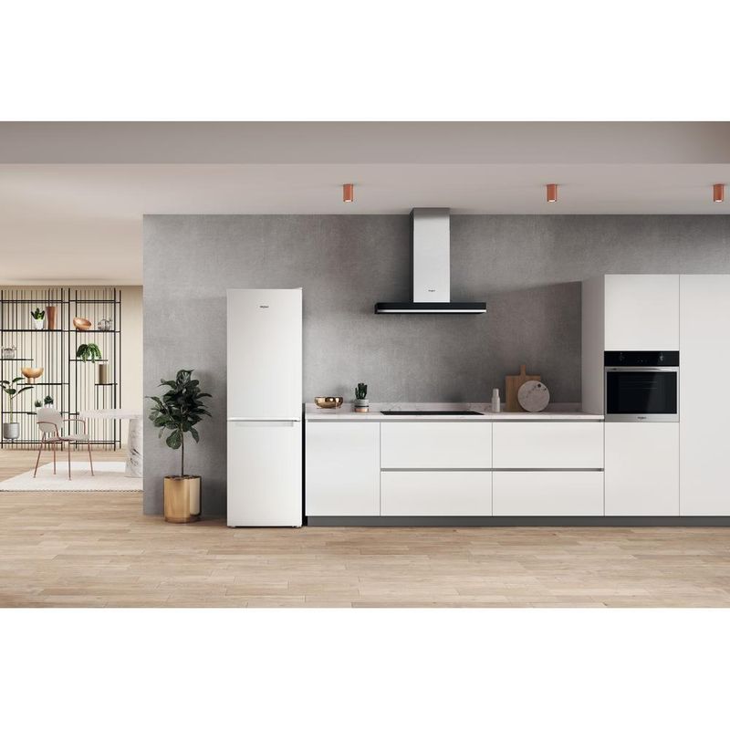 Whirlpool Lodówka z zamrażarką Wolnostojące W7X 81I W Biały Dwudrzwiow(y)a Lifestyle frontal