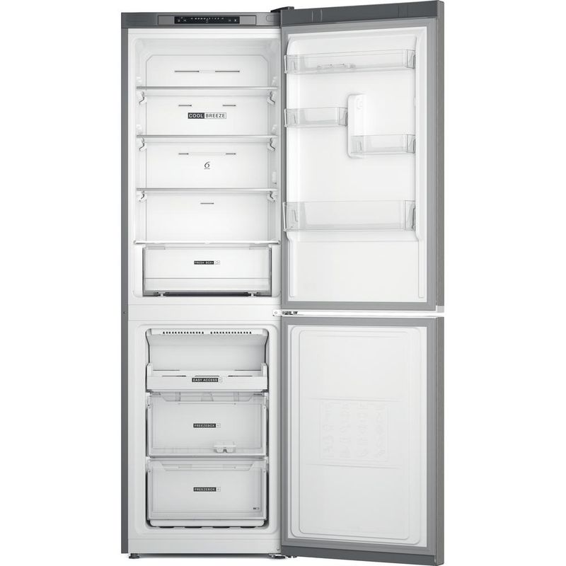 Whirlpool-Lodowka-z-zamrażarką-Wolnostojące-W7X-83A-OX-1-Optic-Inox-Dwudrzwiow-y-a-Frontal-open