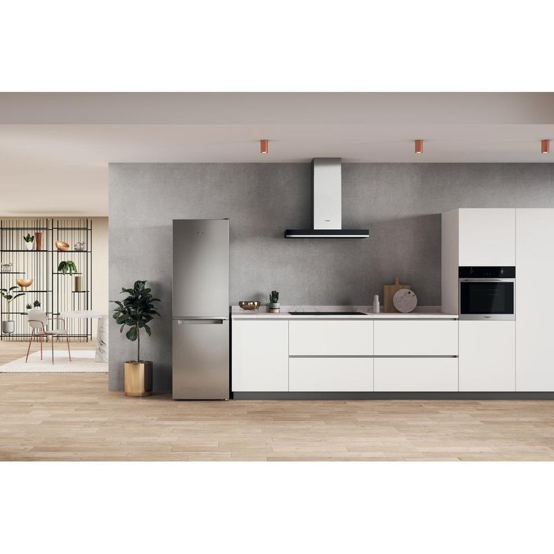 Whirlpool Lodówka z zamrażarką Wolnostojące W7X 83A OX 1 Optic Inox Dwudrzwiow(y)a Lifestyle frontal