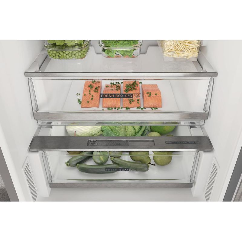 Whirlpool Lodówka z zamrażarką Wolnostojące W7X 92O OX H Optic Inox Dwudrzwiow(y)a Drawer