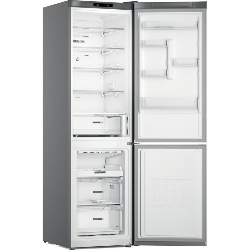 Whirlpool-Lodowka-z-zamrażarką-Wolnostojące-W7X-91I-OX-Optic-Inox-Dwudrzwiow-y-a-Perspective-open