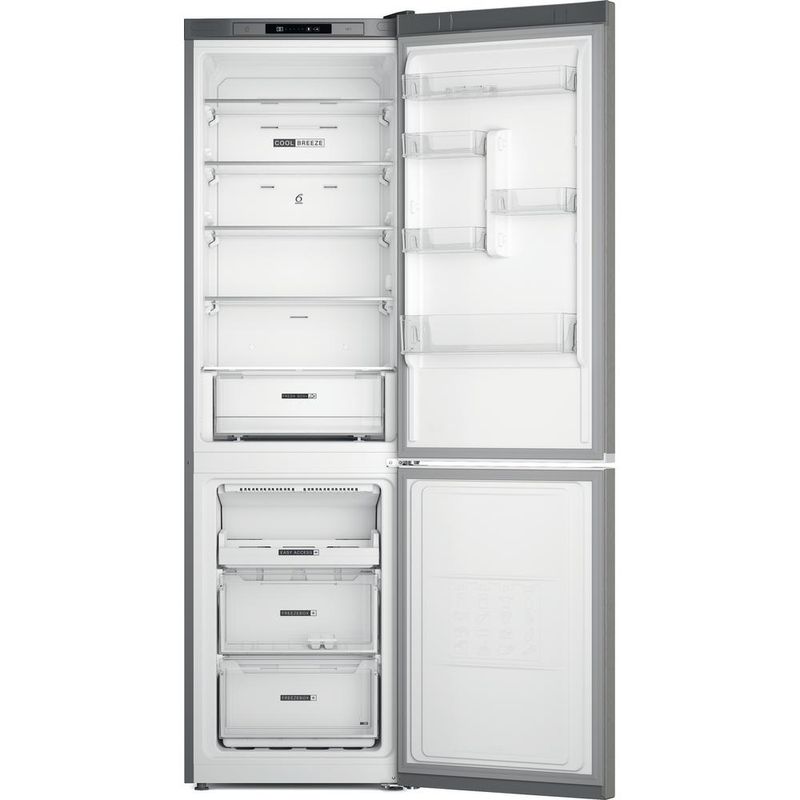 Whirlpool Lodówka z zamrażarką Wolnostojące W7X 91I OX Optic Inox Dwudrzwiow(y)a Frontal open