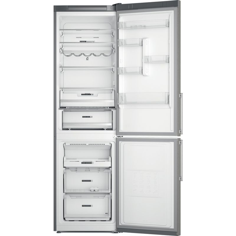 Whirlpool-Lodowka-z-zamrażarką-Wolnostojące-W7X-93T-OX-H-Optic-Inox-Dwudrzwiow-y-a-Frontal-open