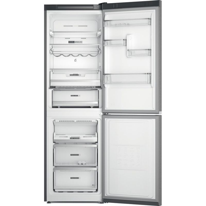 Whirlpool Lodówka z zamrażarką Wolnostojące W7X 83T MX Lustro/inox Dwudrzwiow(y)a Frontal open