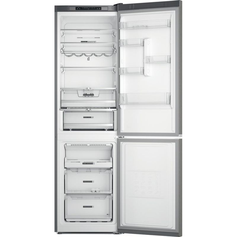 Whirlpool Lodówka z zamrażarką Wolnostojące W7X 94A OX Optic Inox Dwudrzwiow(y)a Frontal open