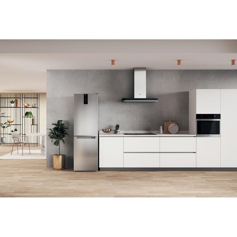 Whirlpool Lodówka z zamrażarką Wolnostojące W7X 83T MX Lustro/inox Dwudrzwiow(y)a Lifestyle frontal