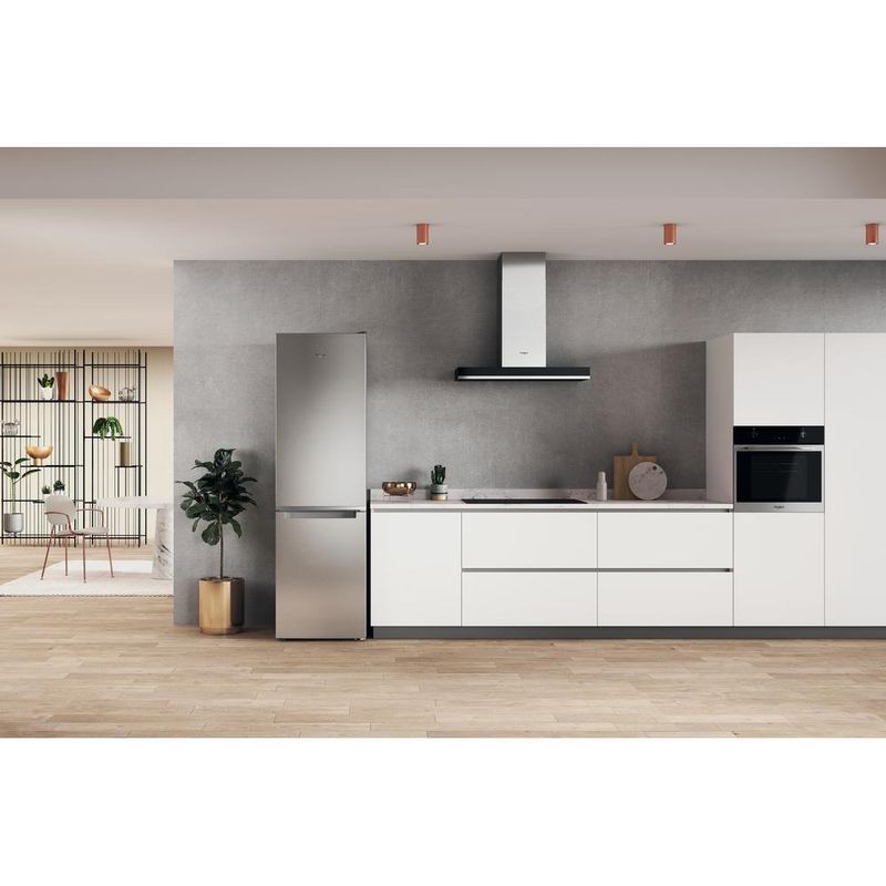 Whirlpool Lodówka z zamrażarką Wolnostojące W7X 94A OX Optic Inox Dwudrzwiow(y)a Lifestyle frontal