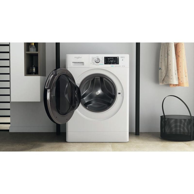 Whirlpool Pralkosuszarka Wolnostojące FFWDD 1076258 BV EU Biel Ładowany od frontu Lifestyle frontal open