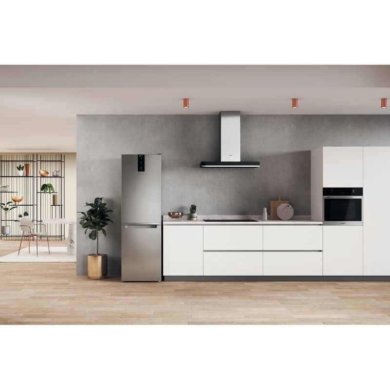 Whirlpool Lodówka z zamrażarką Wolnostojące W7X 82O OX Optic Inox Dwudrzwiow(y)a Lifestyle frontal