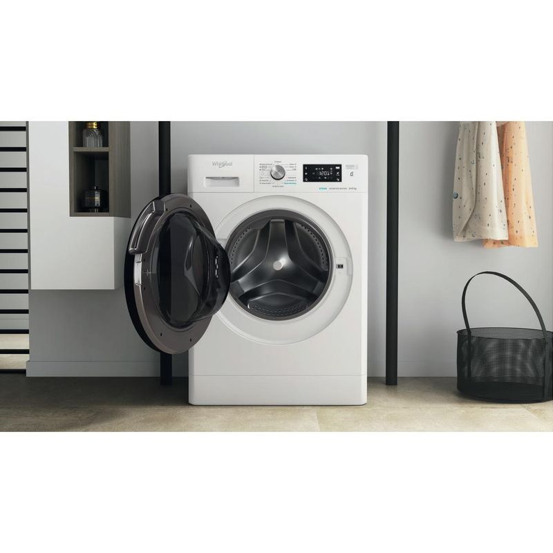 Whirlpool Pralkosuszarka Wolnostojące FFWDB 864349 BV EE Biel Ładowany od frontu Lifestyle frontal open