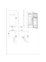 Whirlpool Lodówka z zamrażarką Wolnostojące W55TM 4110 W 1 Biel Dwudrzwiow(y)a Technical drawing