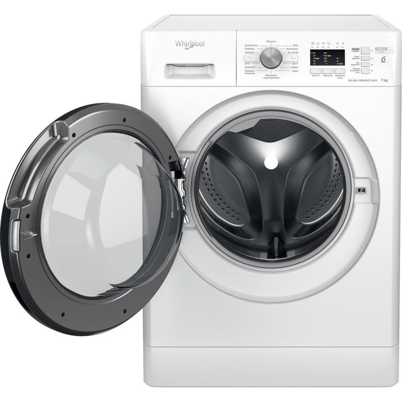 Whirlpool Pralka Wolnostojące FFL 7259 B PL Biel Ładowany od frontu B Frontal open