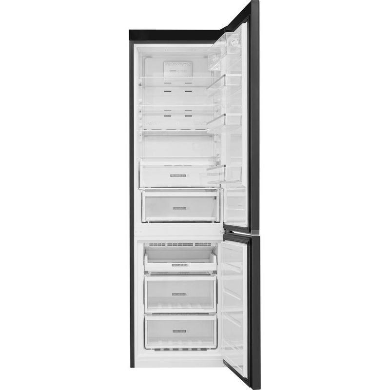 Whirlpool Lodówka z zamrażarką Wolnostojące W9 931D KS 3 Czarny/inox Dwudrzwiow(y)a Frontal open