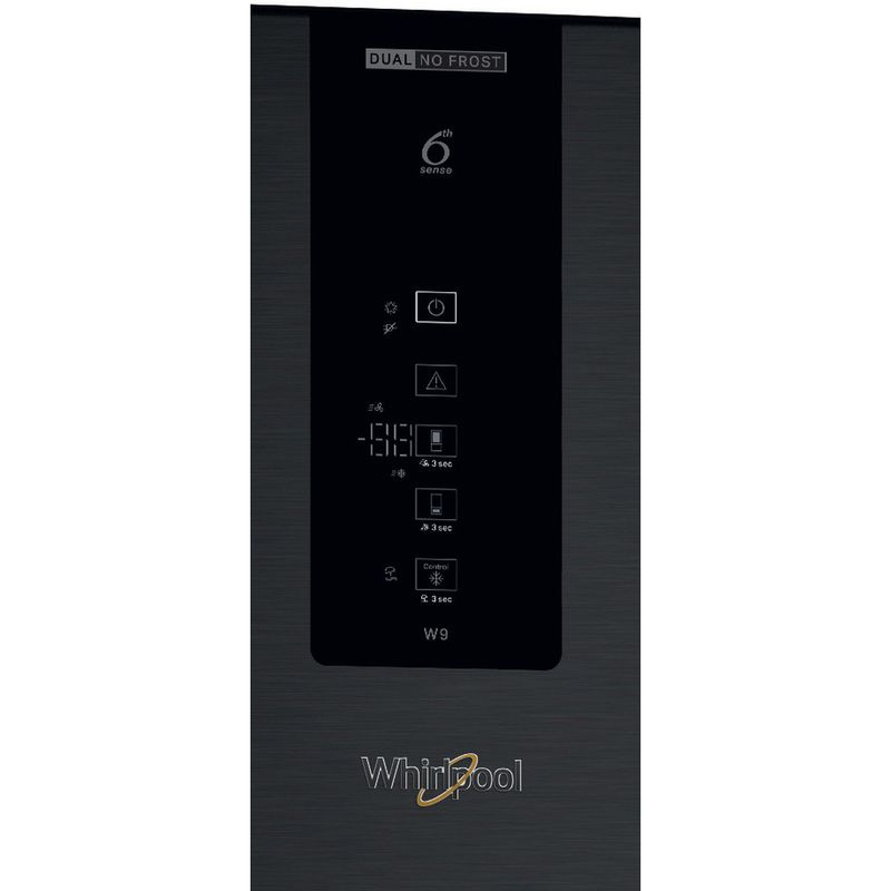 Whirlpool-Lodowka-z-zamrażarką-Wolnostojące-W9-931D-KS-H-3-Czarny-inox-Dwudrzwiow-y-a-Control-panel